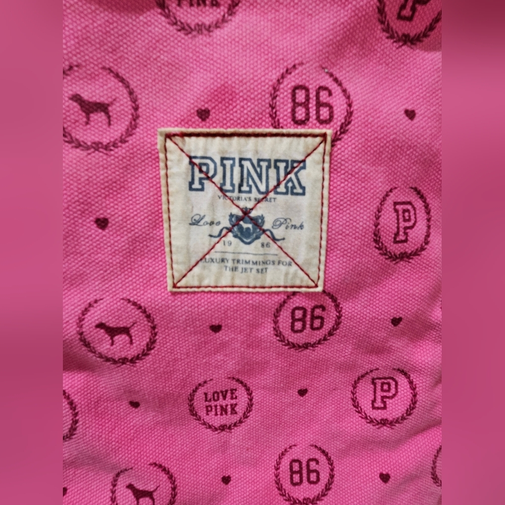 Vintage Victoria's Secret VS PINK Monogram Tote Bag Travel or display - Picture 6 of 11